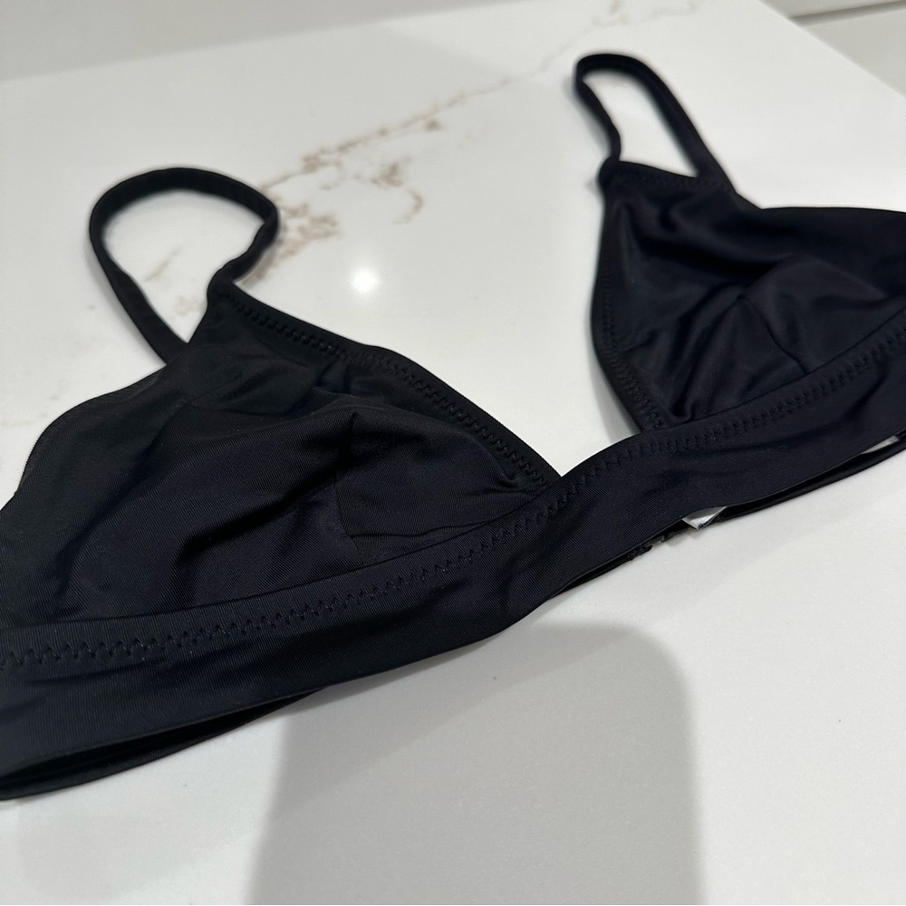 Solid And Striped Bikini Top - image 5